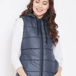 BAESD Hooded Lightweight Quilted Jacket-image-67