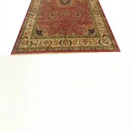 IMRA CARPET White Floral Shaggy Carpet-picture-23