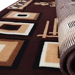 Safiya Carpet Brown Printed Floor Carpets-22
