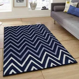 IMRA CARPET Black & Grey Geometric Rectangular Carpet-picture-15