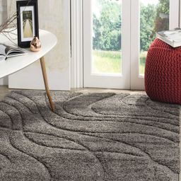 IMRA CARPET Grey Abstract Polyester Carpet-picture-49