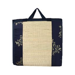 KALA DARSHAN CRAFTS BAZAR Blue Floral Handmade Cotton Carpet-image-99