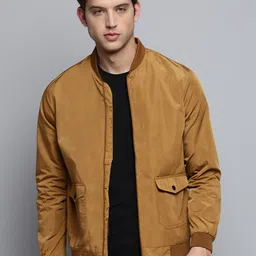 SHOWOFF Mandarin Collar Water Resistant Bomber Jacket-picture-16