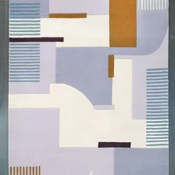 Art Avenue Cream Abstract Anti-Skid Woollen Carpet-image-79