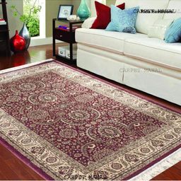 IMRA CARPET Red Floral Handmade Polyester Carpet-picture-14