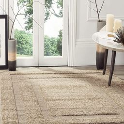 IMRA CARPET Beige Geometric Polyester Carpet-picture-20