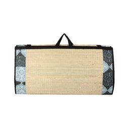 KALA DARSHAN CRAFTS BAZAR Black Foldable Korai Grass Carpet-17