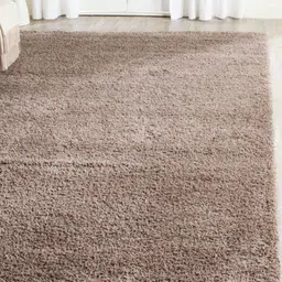 IMRA CARPET Beige Hand-Tufted Shaggy Woollen Carpet-picture-41