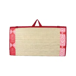 KALA DARSHAN CRAFTS BAZAR Maroon Foldable Korai Grass Carpet-image-40