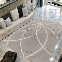 IMRA CARPET Silver-Toned Floral Handmade Woollen Carpet-picture-15