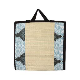 KALA DARSHAN CRAFTS BAZAR Black & Beige Ethnic Motifs Handmade Cotton Carpet-picture-5