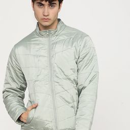 HIGHLANDER Men Green Padded Jacket-image-36
