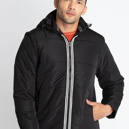 Status Quo Hooded Padded Jacket With Detachable Sleeves-picture-47