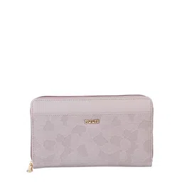 Mochi Women Purple & Gold-Toned Zip Around Wallet-22