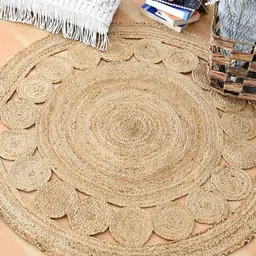 Art Avenue Beige Round Jute Rug Carpet-picture-13