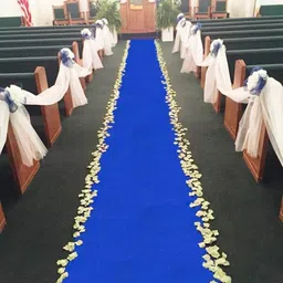 F & B RUGS Blue Non-Woven Anti-Skid Indoor Or Outdoor Carpet-image-99
