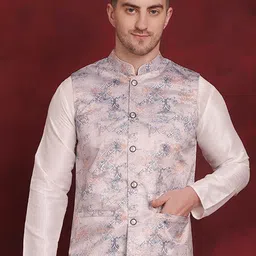 Jompers Floral Printed Nehru Jackets-picture-23