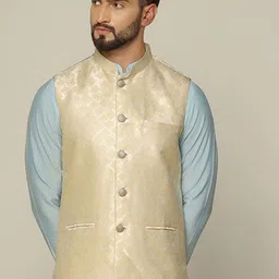 KISAH Woven Design Nehru Jacket-16