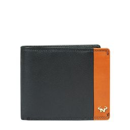 CALFNERO Men Black Leather Two Fold Wallet-image-50