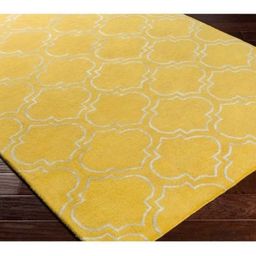 Safiya Carpet Yellow Ethnic Motifs Hand-Tufted Woollen Carpets-image-91