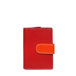 CALFNERO Women Red Leather Two Fold Wallet-38