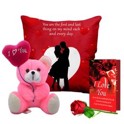 ME & YOU Red & Pink 4 Pieces Printed Home Gift Set-10