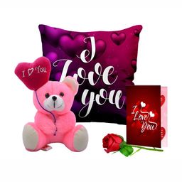 ME & YOU Red & Pink 4 Pieces Printed Home Gift Sets-image-93