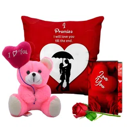 ME & YOU Red & Pink 4 Pieces Printed Home Gift Set-17