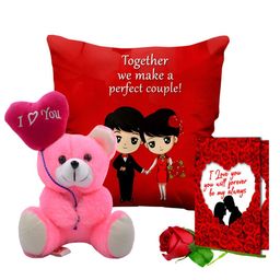 ME & YOU Red & Pink 4 Pieces Printed Home Gift Sets-image-72