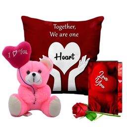 ME & YOU Red & Pink 4 Pieces Printed Home Gift Sets-image-77