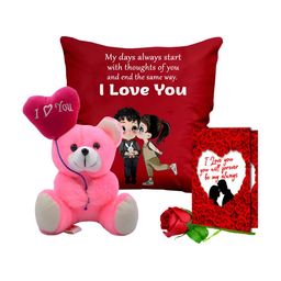 ME & YOU Red & Pink 4 Pieces Printed Home Gift Sets-image-80