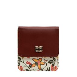 Chumbak Women Brown & White Floral Printed PU Two Fold Wallet-30