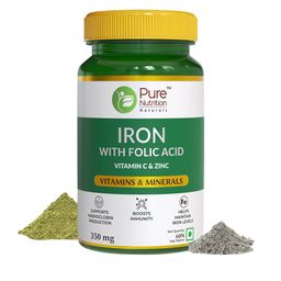 Pure Nutrition Iron Folic Acid Supplements - 60 Tablets-32