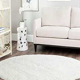 Safiya Carpet White Solid Anti-Skid Polyester Carpets-picture-8
