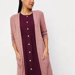 max Acrylic Longline Front Open Shrug-8