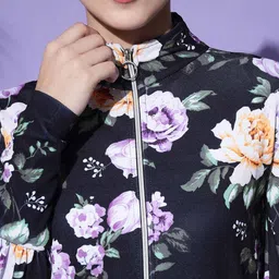 TANDUL Floral Printed Lightweight Open Front Jacket image 5