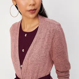 max Acrylic Longline Front Open Shrug image 4