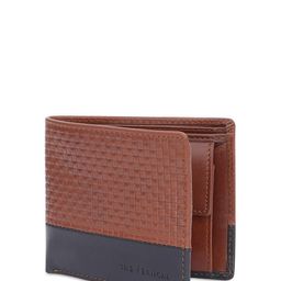 THe VerTicaL Men Geometric Textured Leather Two Fold Wallet image 4
