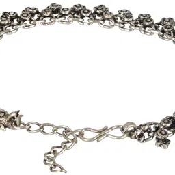 Anouk Set Of 2 Silver-Plated Oxidised Anklets image 3