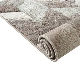 Sapana Carpet-Mats Beige & Grey Geometric Printed Rectangle Carpet image 4