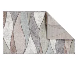 Sapana Carpet-Mats White & Blue Abstract Printed Rectangular Carpet image 4