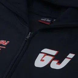 Gini and Jony Typography Printed Fleece Hooded Open Front Sweatshirt image 3