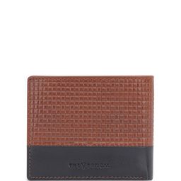 THe VerTicaL Men Geometric Textured Leather Two Fold Wallet image 5