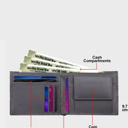 The Wallet Store Men Leather Two Fold Wallet image 5