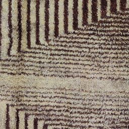 BIANCA Brown Geometric Design Anti-Skid Soft Rectangular Shaggy Carpet image 2