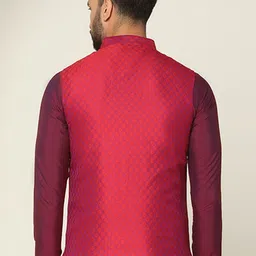 KISAH Woven Design Nehru Jackets image 2