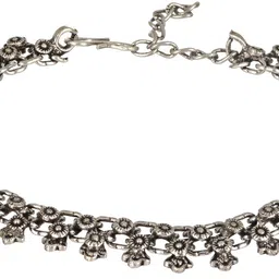 Anouk Set Of 2 Silver-Plated Oxidised Anklets image 5