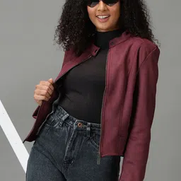 SHOWOFF Women Corduroy Bomber Jacket-image-52