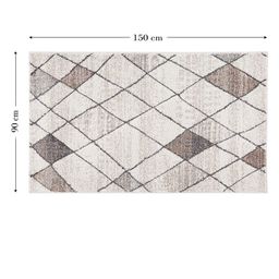 Sapana Carpet-Mats Beige & Brown Geometric Printed Rectangular Carpet image 3
