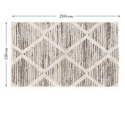 Sapana Carpet-Mats Beige & Grey Geometric Printed Rectangle Carpet image 2